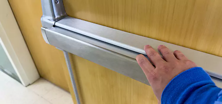 Installing a Push Bar on a Door Islip